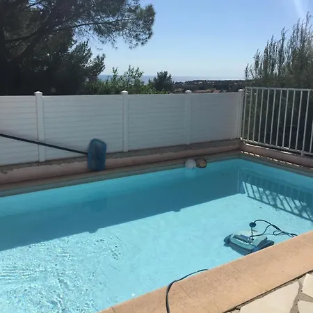 Maison Climatisee Vue Mer Piscine Privee Plage Bandol